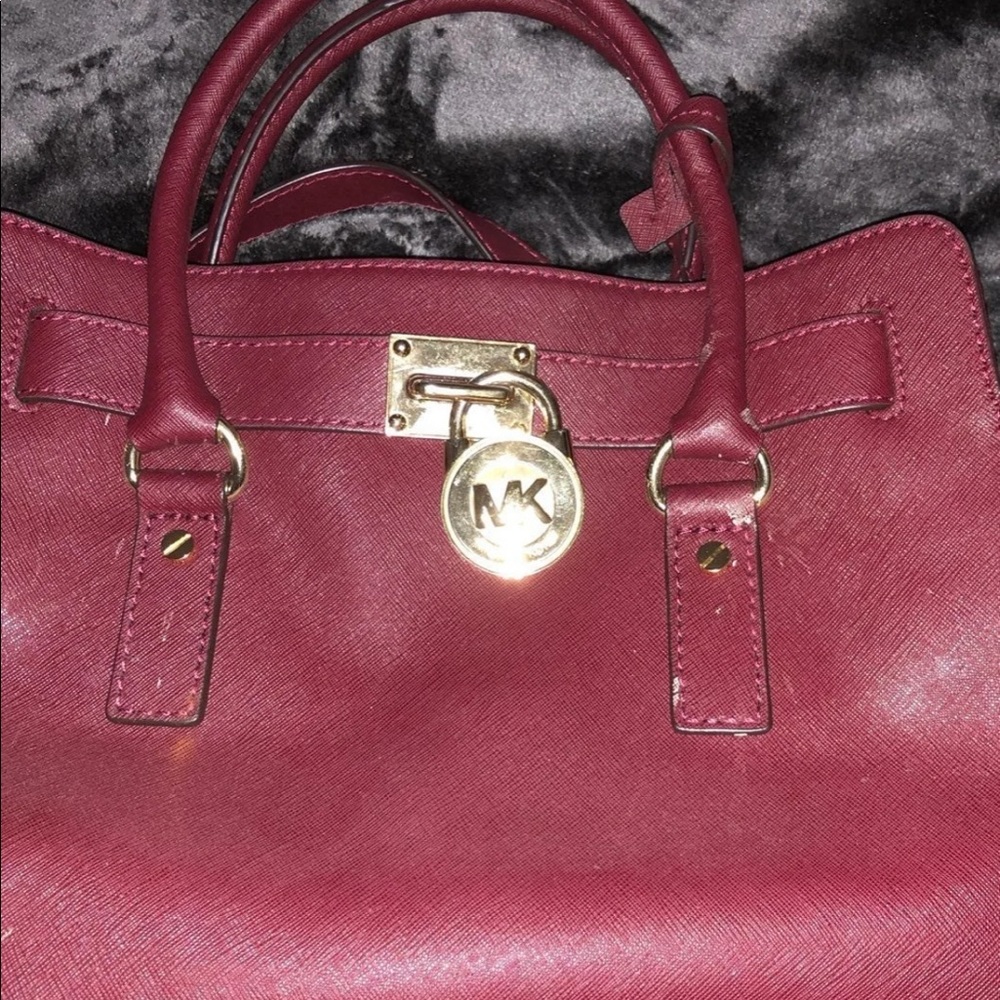 Micheal Kors Burgundy Purse